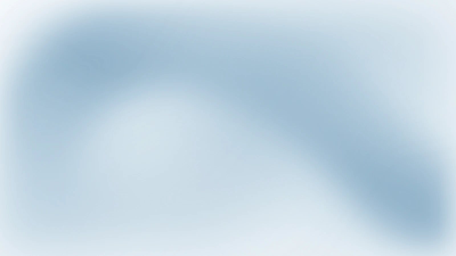 Arched arrival, Porcelain blue gradient