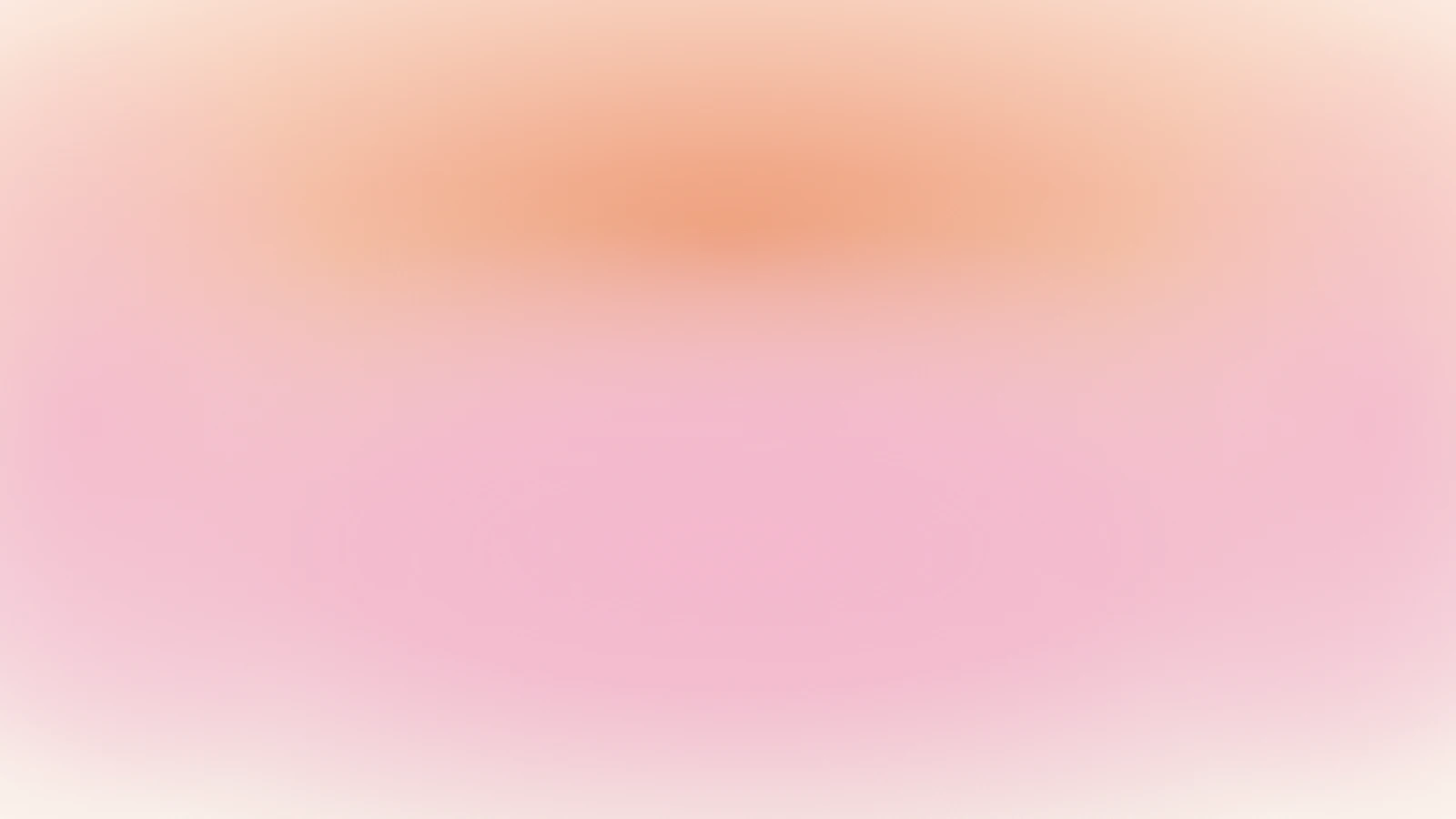 Bloom cushion, Peach silk gradient