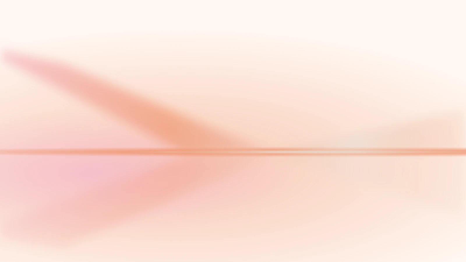 Chromatic seam, Peach silk gradient