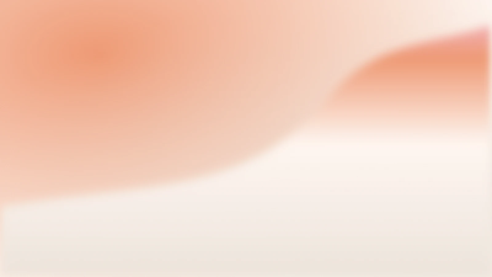 Fern contour, Peach silk gradient