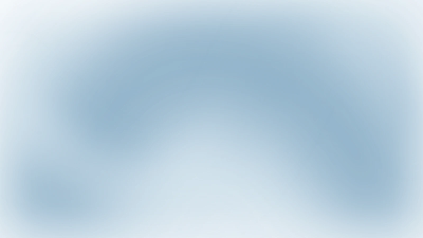 Floating lumen, Porcelain blue gradient