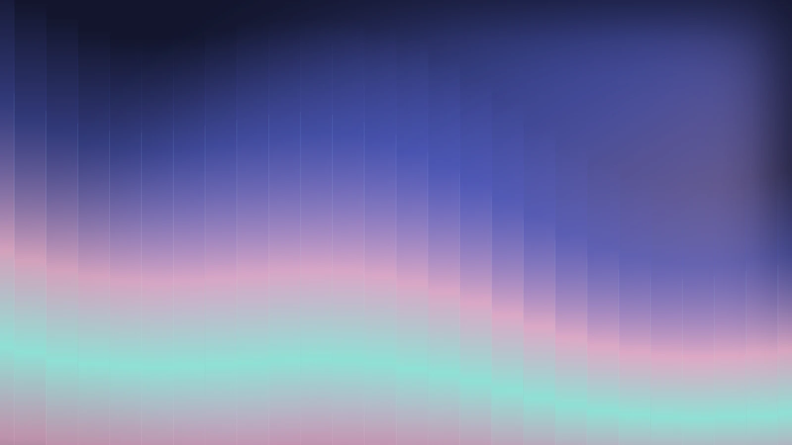 Glass cascade, Tidal violet gradient