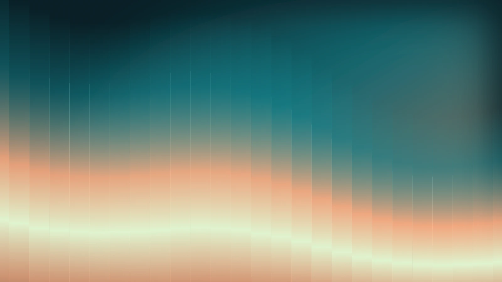 Glass cascade, Copper lagoon gradient