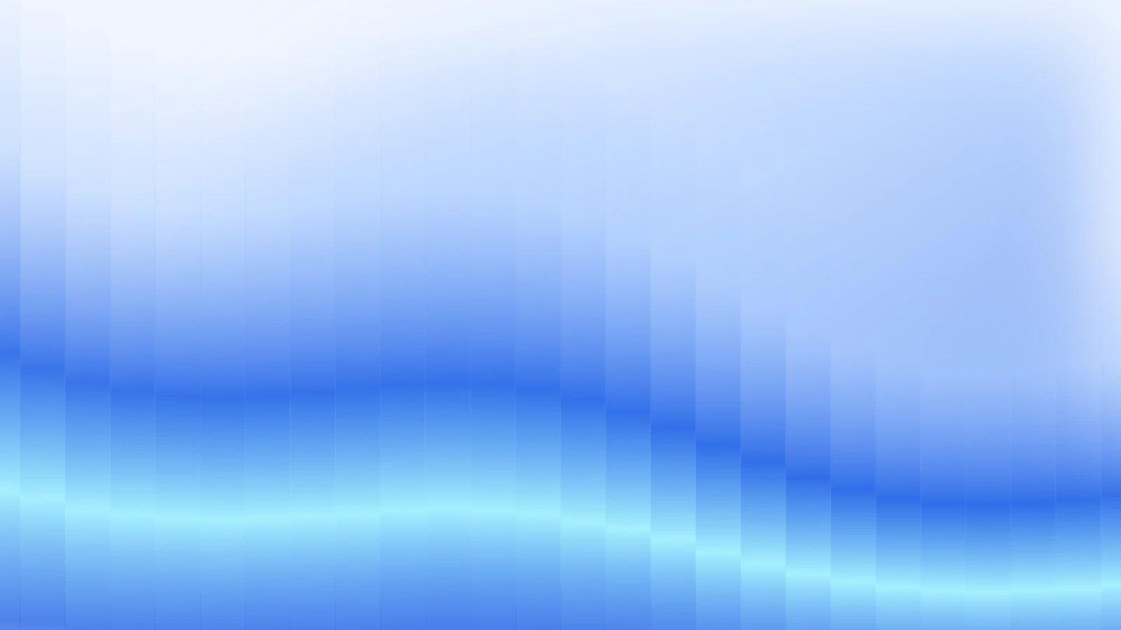 Glass cascade, Cobalt daylight gradient