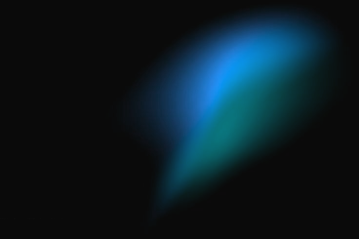 Luminous wisp, Night jade gradient
