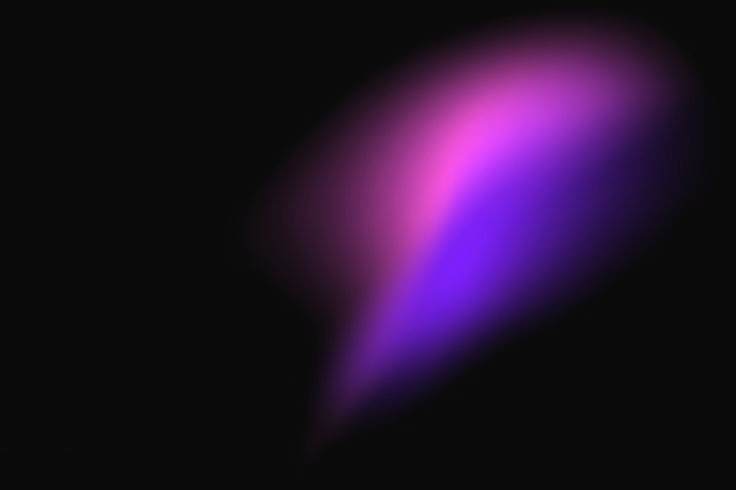 Luminous wisp, Night indigo gradient