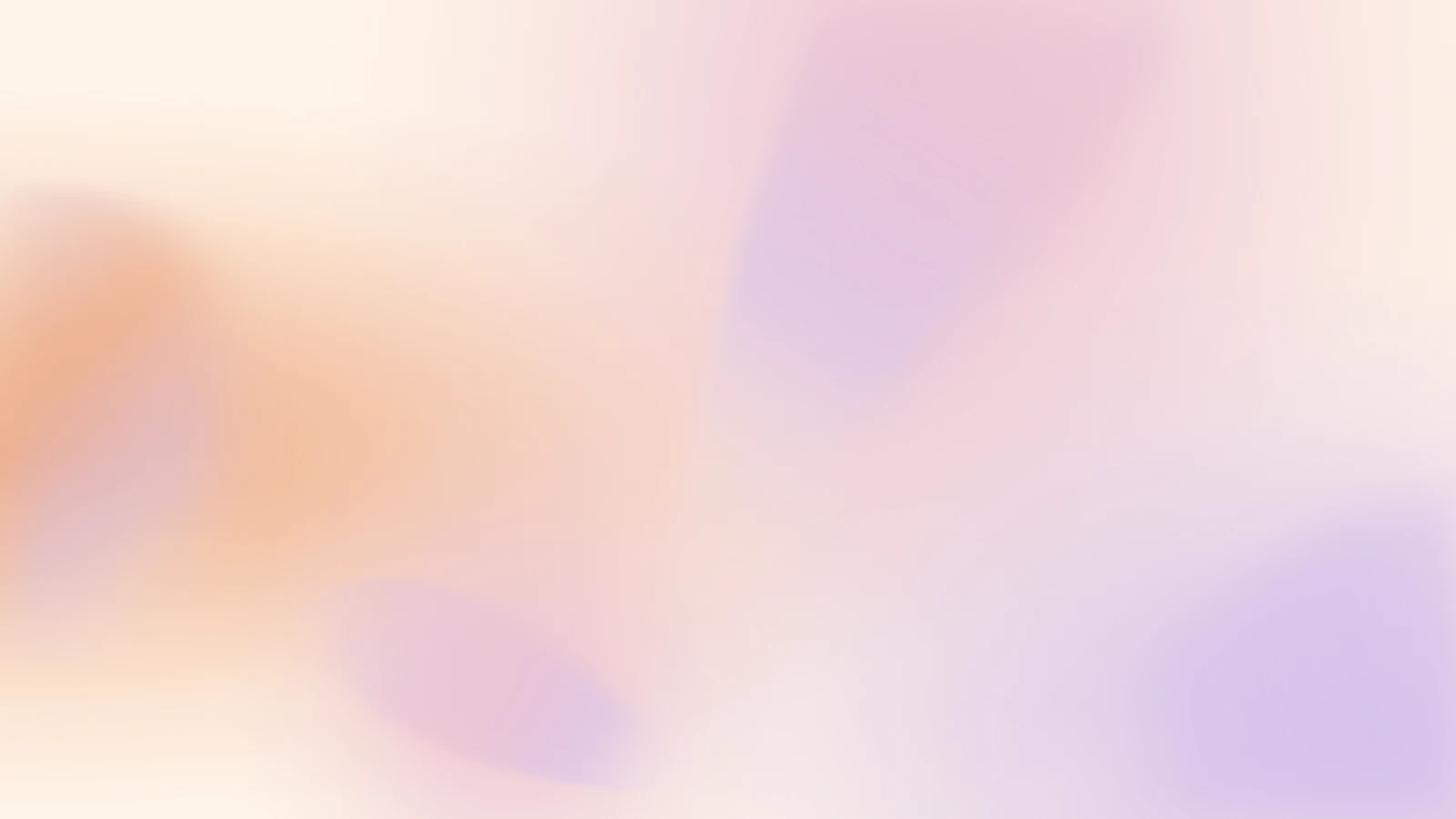 Pollen light, Peach bloom gradient