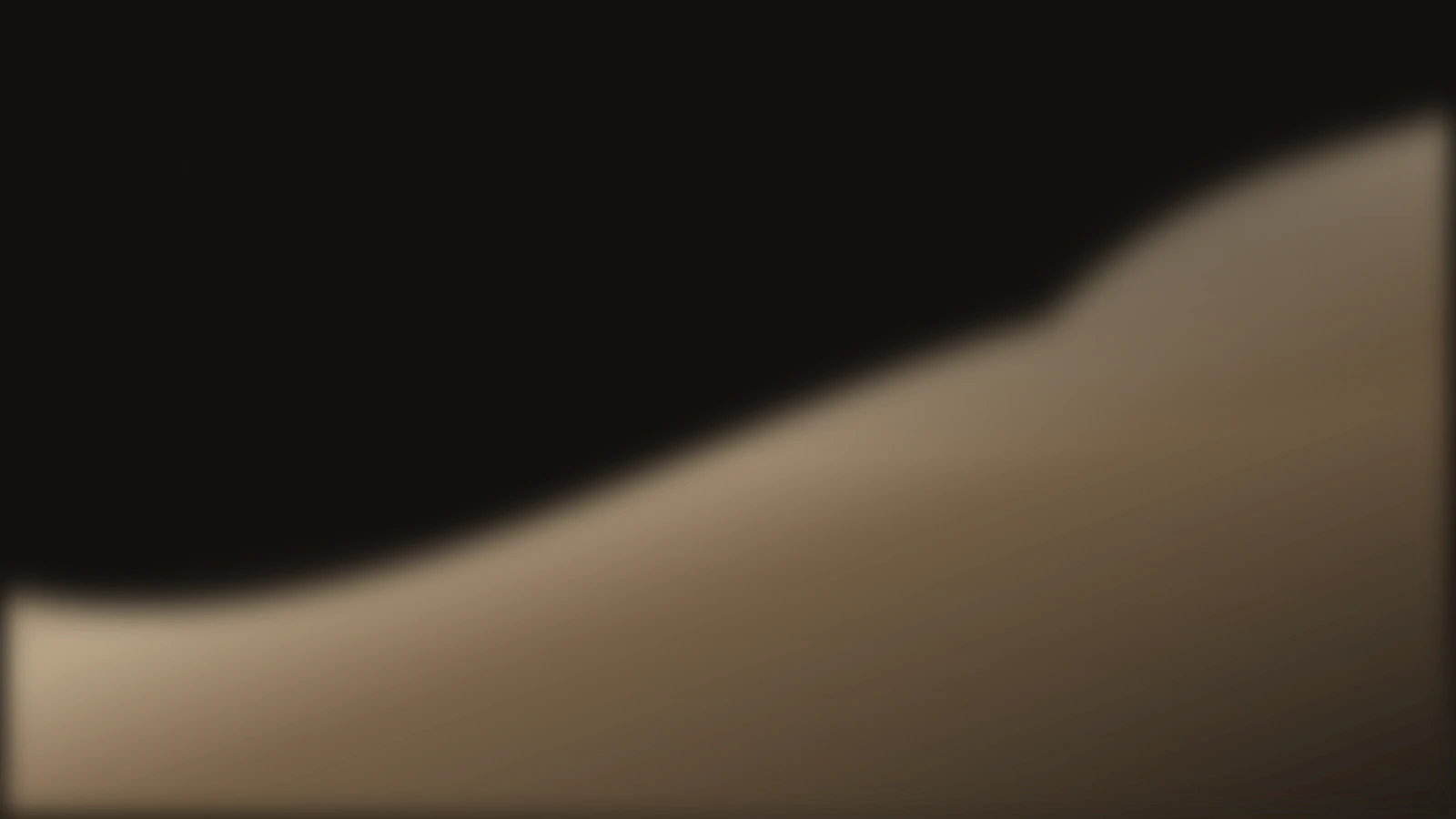 Soft escarpment, Champagne noir gradient