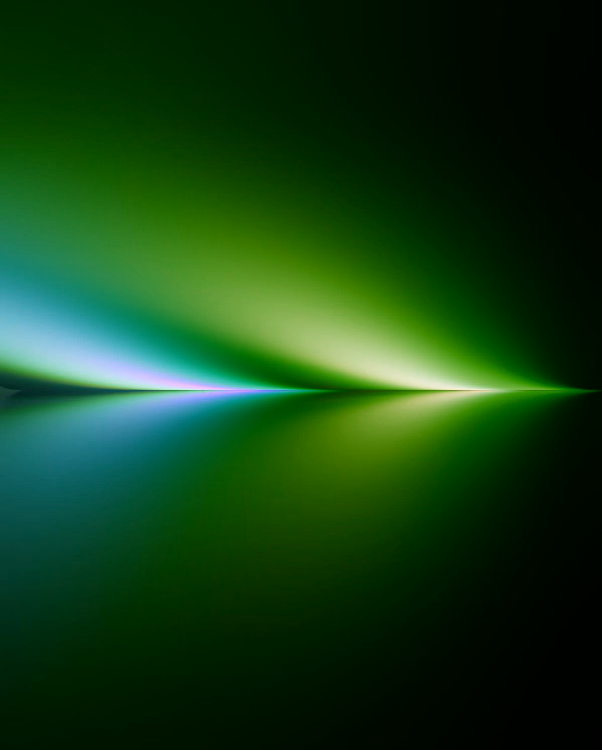 Spectral reflection, Aqua lime gradient