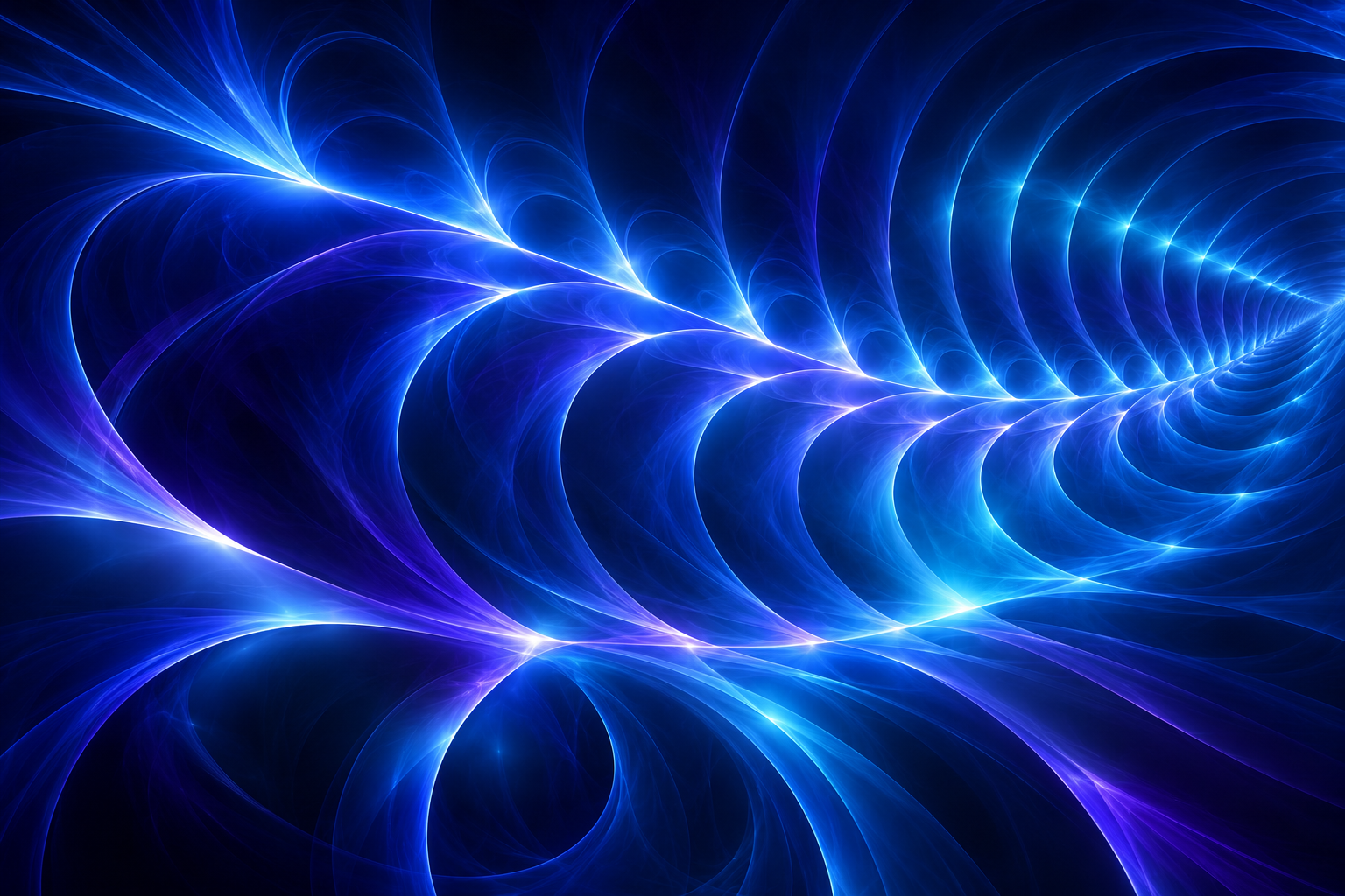 Blue Fractal Light, Midnight spectrum gradient