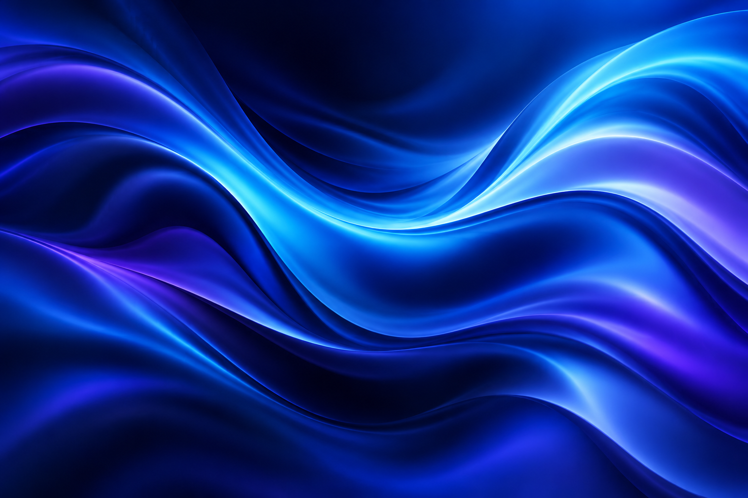 Blue White Wave Flow, Midnight spectrum gradient