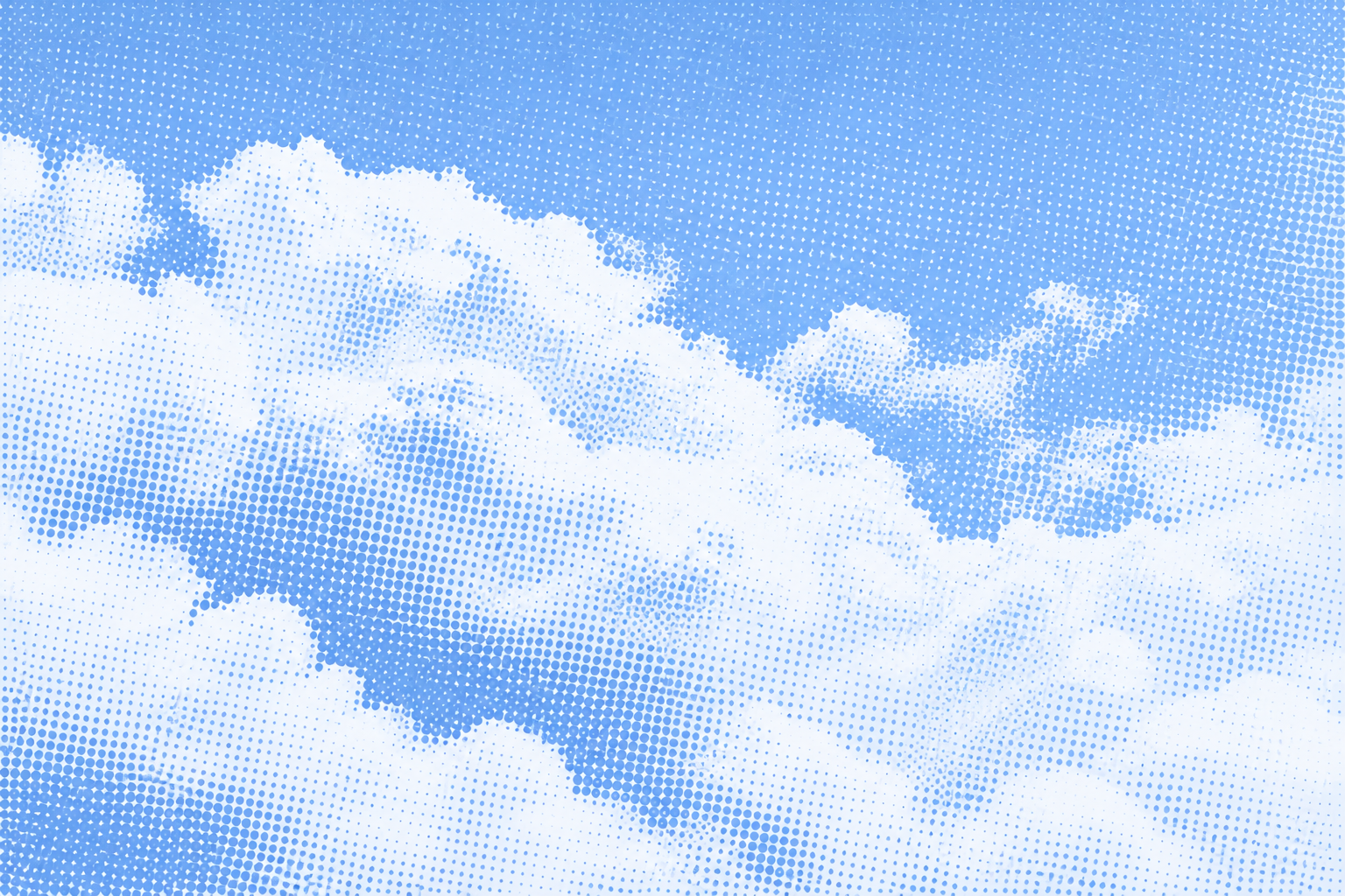 Sky halftone clouds, Reference palette gradient