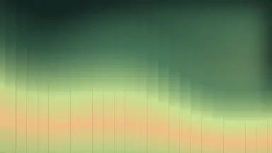 Glass cascade, Moss lantern colour palette