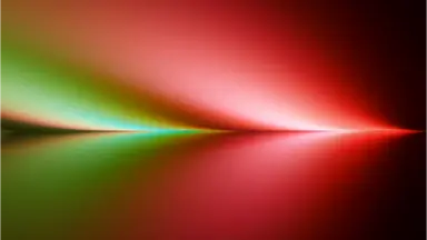 Spectral reflection, Lime ember colour palette