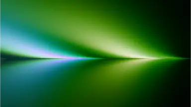 Spectral reflection, Aqua lime colour palette